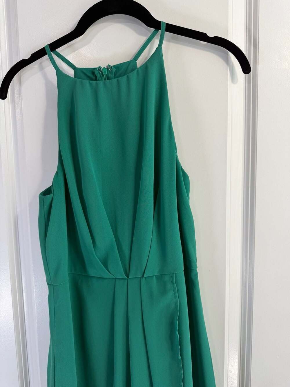 Lulus Best Wishes Teal Green Halter Sleeveless Sheath Mini Dress Size S - Picture 2 of 8